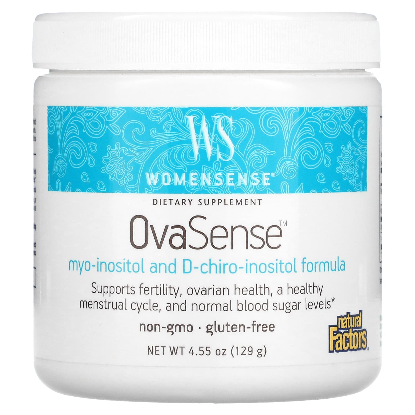 Natural Factors, Womensense, OvaSense, 4.55 oz UPC 068958049939 | HiLife Vitamins